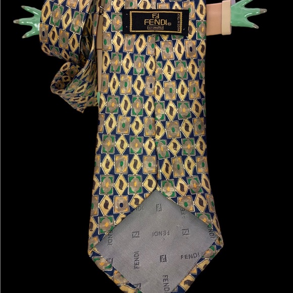 FENDI Silk Neck Tie. - Picture 2 of 4